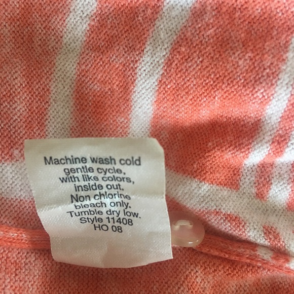 J crew leaf flower crop v neck cardigan orange - Picture 8 of 11